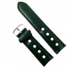Curea de ceas din piele ecologica verde inchis 24mm WZ2861