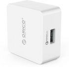 Incarcator retea Orico 1x USB 2A 18W White tehnologia Quick Charge 2 0