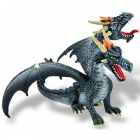 Figurina Bullyland Dragon Negru Cu 2 Capete