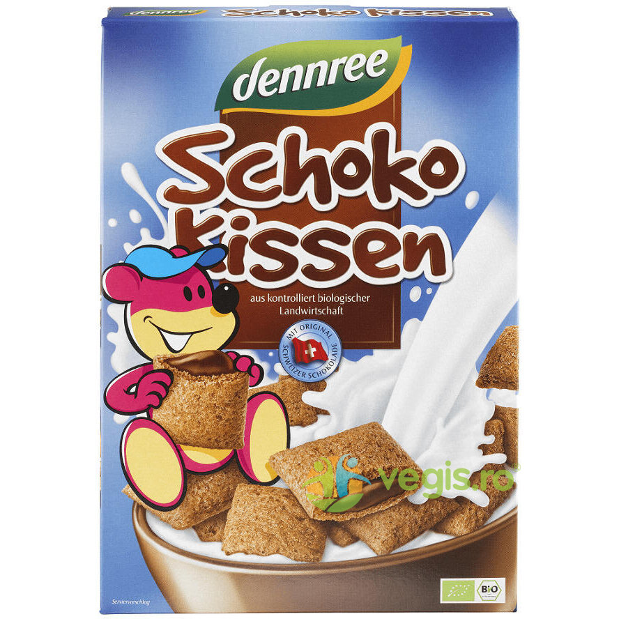 Cereale Pernite Umplute cu Ciocolata Ecologice/Bio 375g
