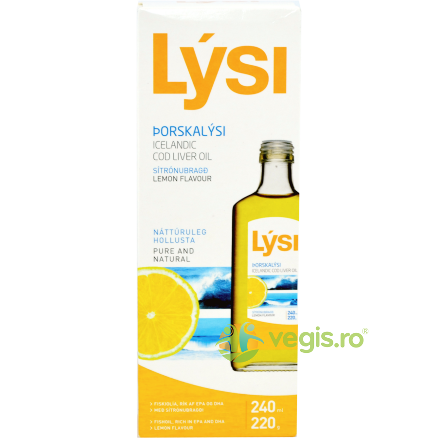 Ulei Din Ficat De Cod Cu Lamaie 240ml