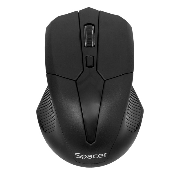 MOUSE WIRELESS SPACER  2.4GHz., 4D, 800/1200/1600dpi, black (SPMO-W02