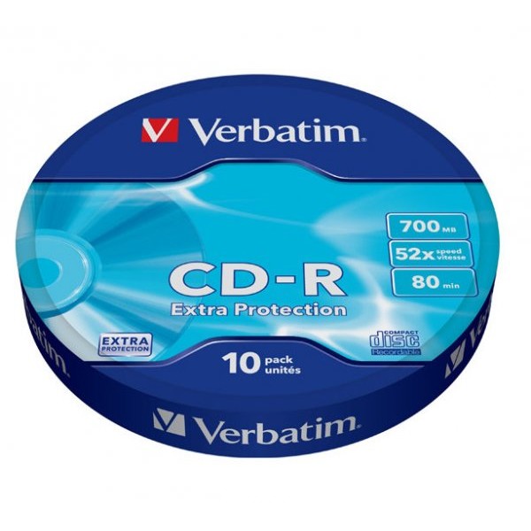 CD-R Verbatim 10 bucati, 52x, 700MB