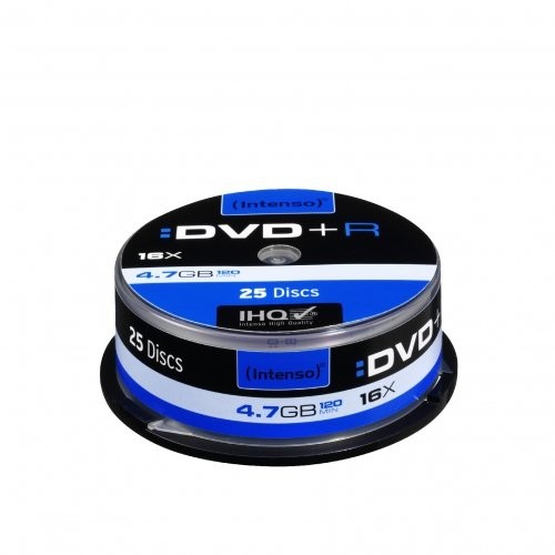 DVD+R Intenso 4.7GB 16X, Cake box 25 bucati