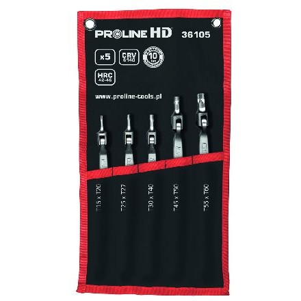 SET CHEI CU TORXURI FLEXIBILE CR-VA HD T15-T60 - 5P.