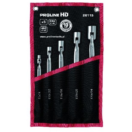 SET CHEI CU TUBULARE TORX FLEXIBILE CR-VA HD E6-E24 5P