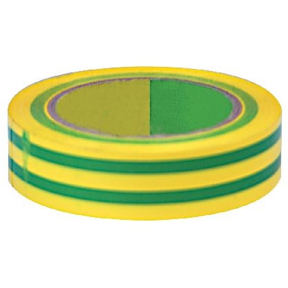 BANDA IZOLATOARE ATESTATA 15X0.15MM / 10M VERDE-GALBEN