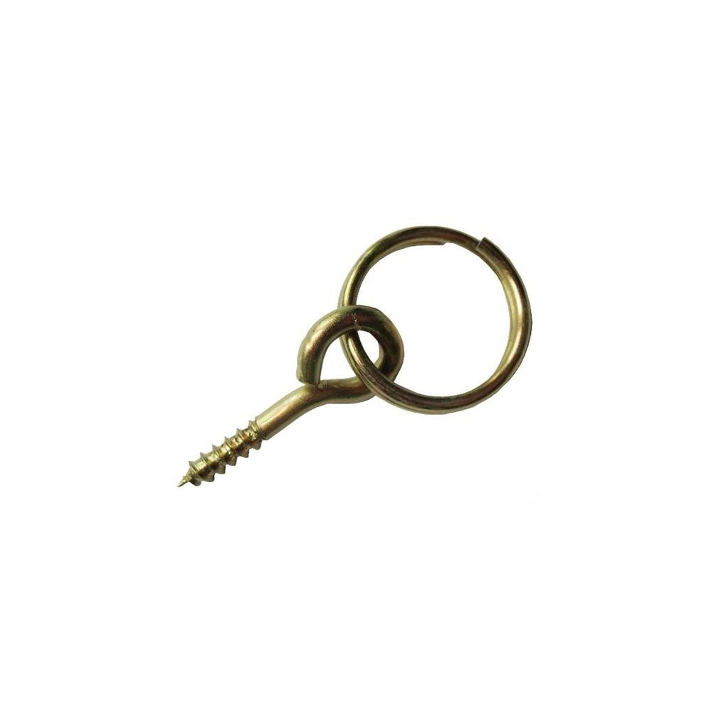Agatator tablou cu inel, D: 16 mm, galben