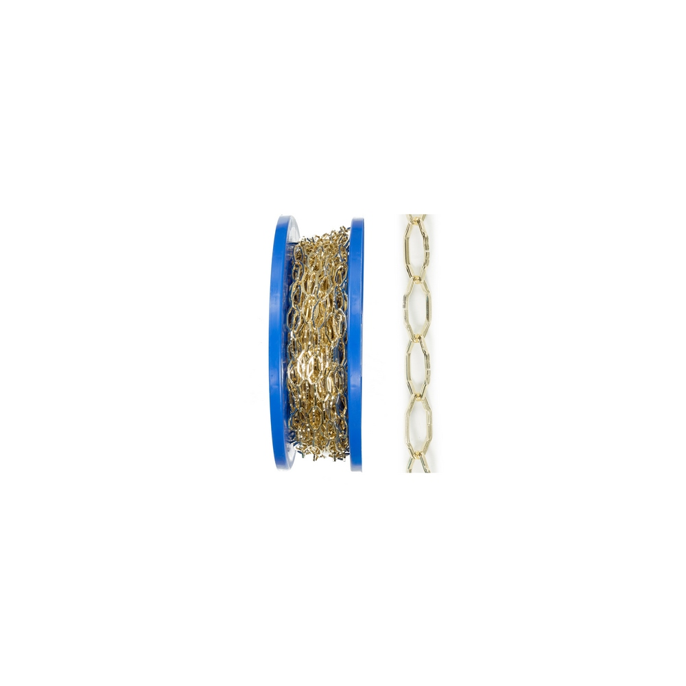 Lant auriu din sarma rectangulara, otel, 2,2 mm
