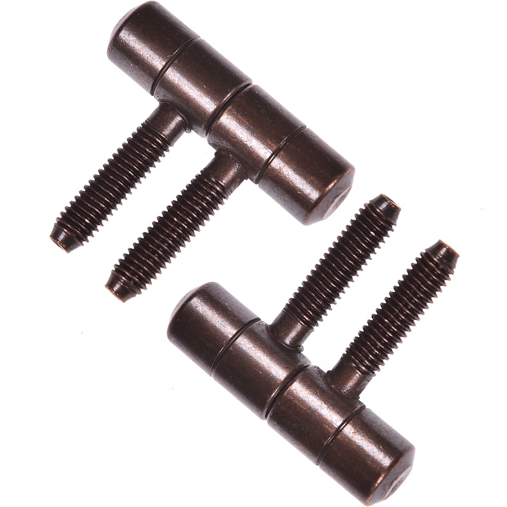 Balama cu 2 tije, otel, cupru antic, 11 x 40 mm, set 2 BUC