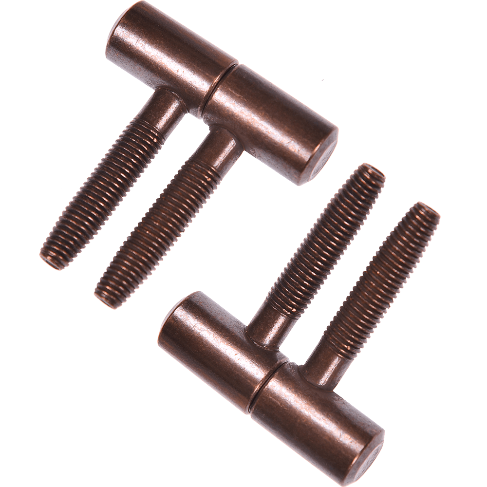 Balama 2 tije, otel, cupru antic, 14 x 48 mm, set 2 BUC