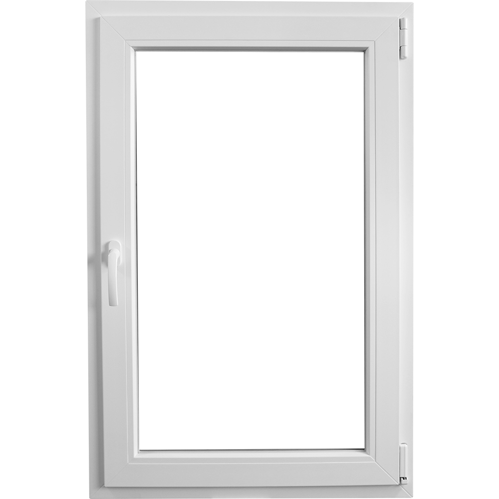 Fereastra PVC, 5 camere, deschidere dreapta oscilobatant, alb, 76 x 116 cm