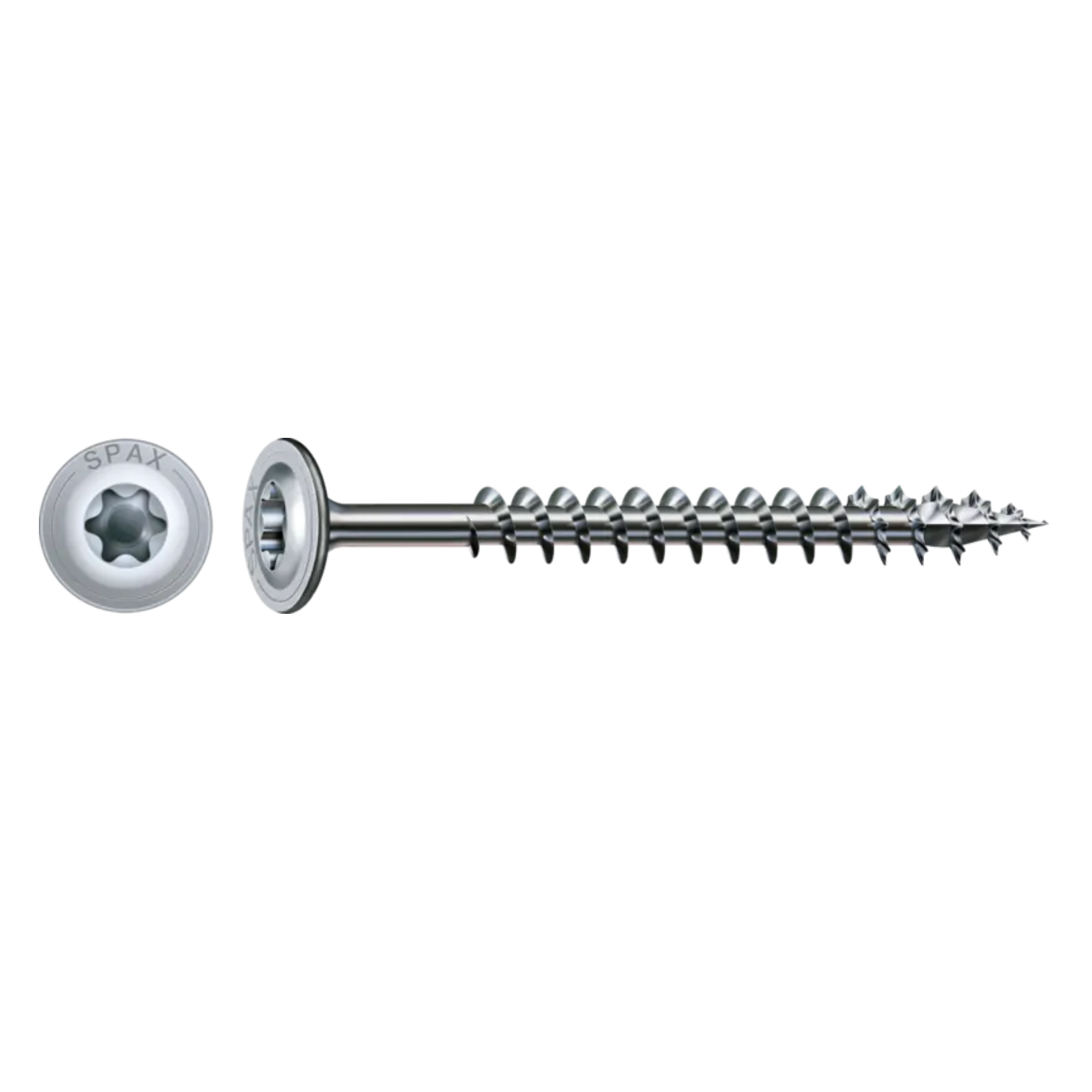 Set holsuruburi Spax Wirox, cap saiba T-STAR Plus, otel zincat, 8 x 50 mm, 10 bucati