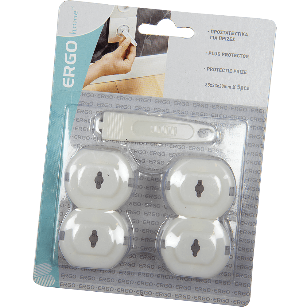 Protectie prize, pentru copii, alb, 32 x 32 x 21 mm, 4 bucati