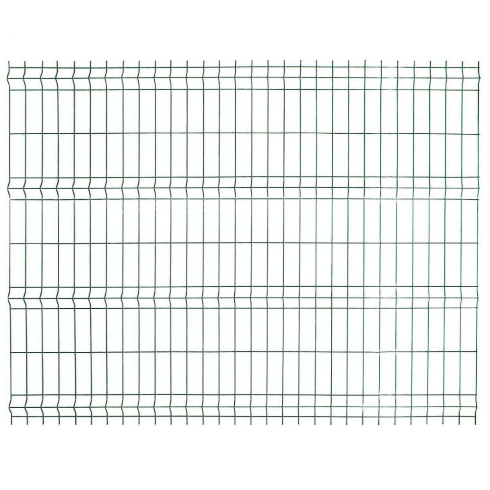 Panou gard bordurat zincat, verde, RAL 6005, 2000 x 2000 mm