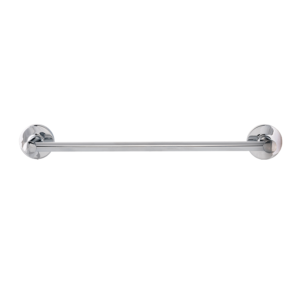 Bara pentru prosop baie medie Romtatay Martins, metal, argintiu, cromat, 6 x 6.5 x 45 cm