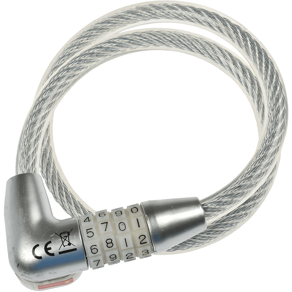 Antifurt din otel, Burg Wachter 230 L, L 650mm, D 12mm, cu cifru iluminat