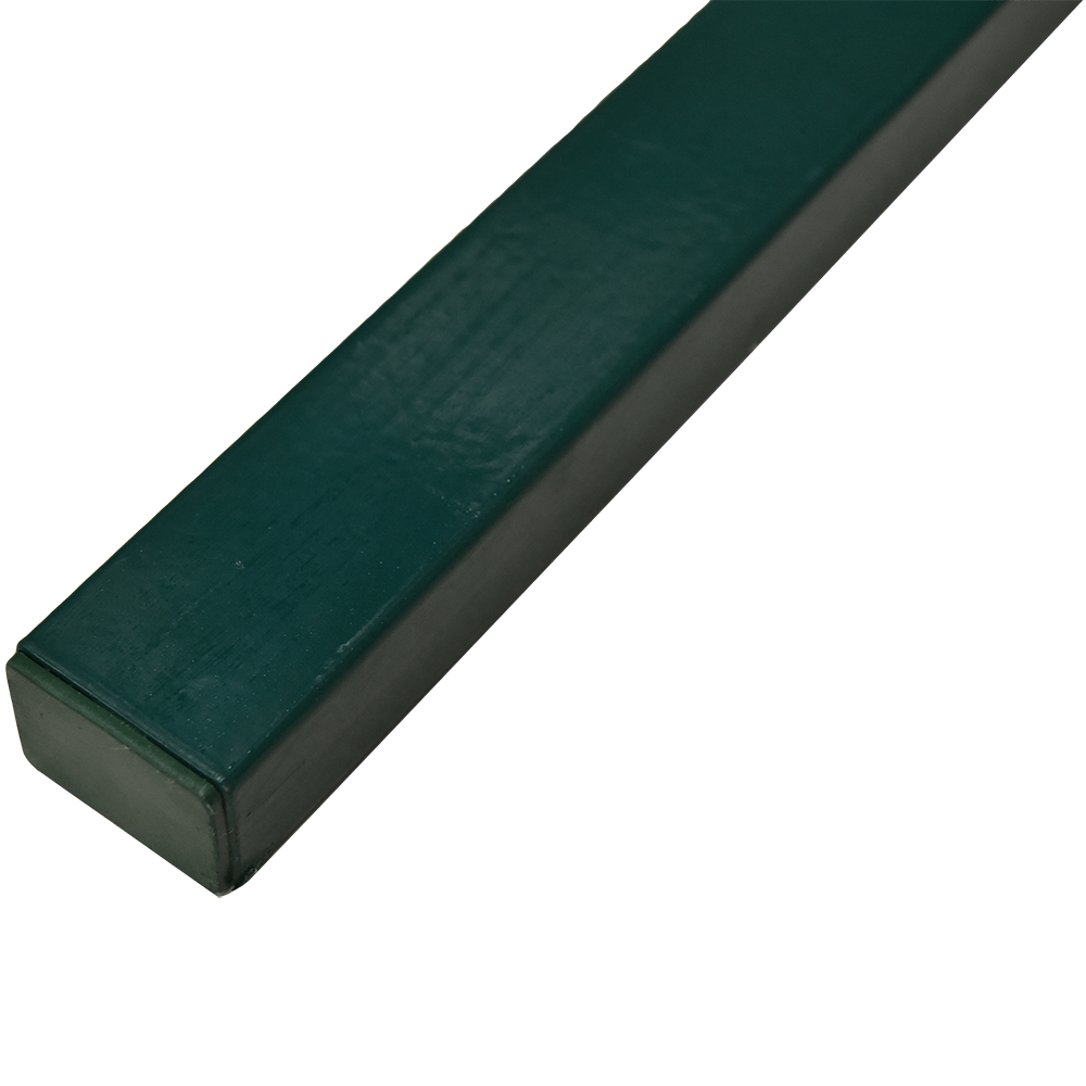 Stalp gard zincat, dreptunghiular, fixare in beton, verde, 2.5 m, 60 x 40 mm
