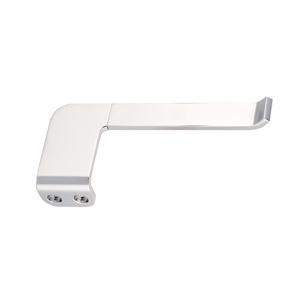 Suport hartie igienica Romtatay Flat II, metal, argintiu, 12,8 x 5 x 10,5 cm