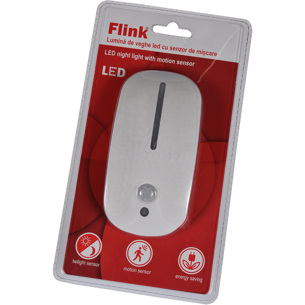 Lampa de veghe Flink LED,cu senzor de miscare, 3 x AAA