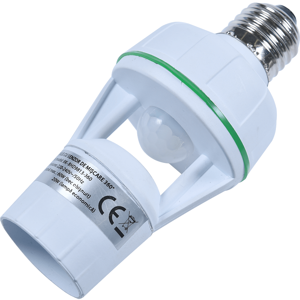 Dulie cu senzor de miscare Benko, 360 grade, E27, distanta detectie 6 m