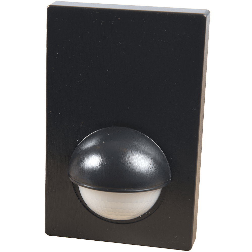 Senzor de miscare infrarosu plat, 180 grade, 1200 W, IP44, negru