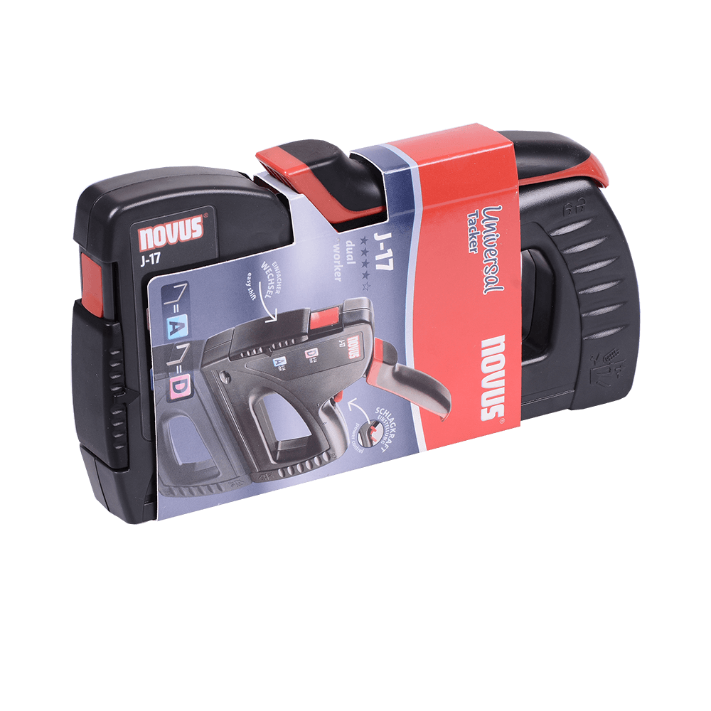 Capsator manual Novus J-17, plastic ABS, pentru mobilier, pentru capse A53 sau D53