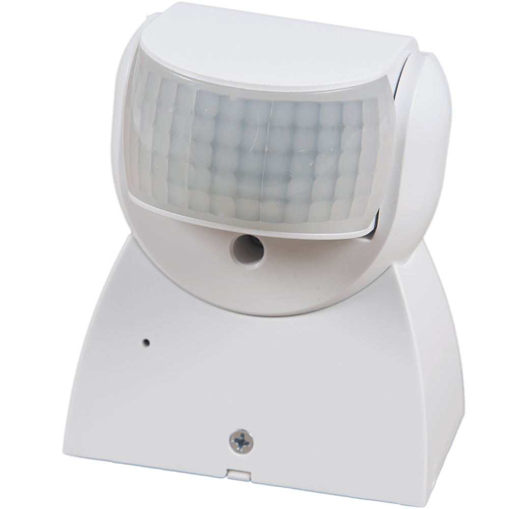 Senzor de miscare infrarosu, 180 grade, 1200 W, IP65, alb