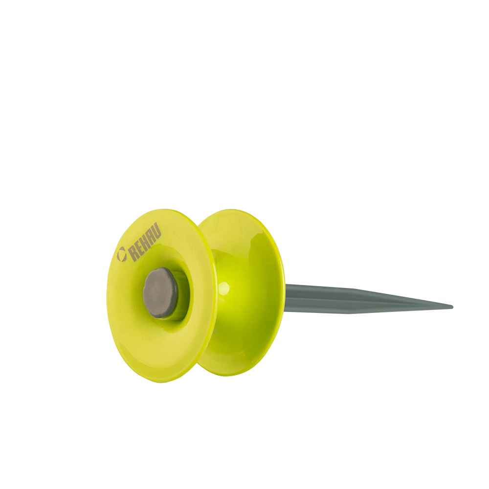 Piesa de ghidaj pentru furtun si cablu Rehau, plastic, verde