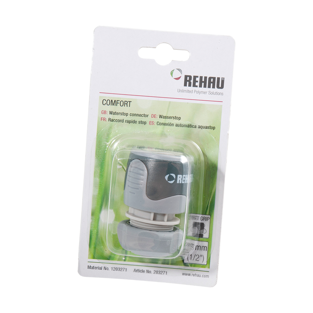 Cupla cu stop Confort Rehau,1/2