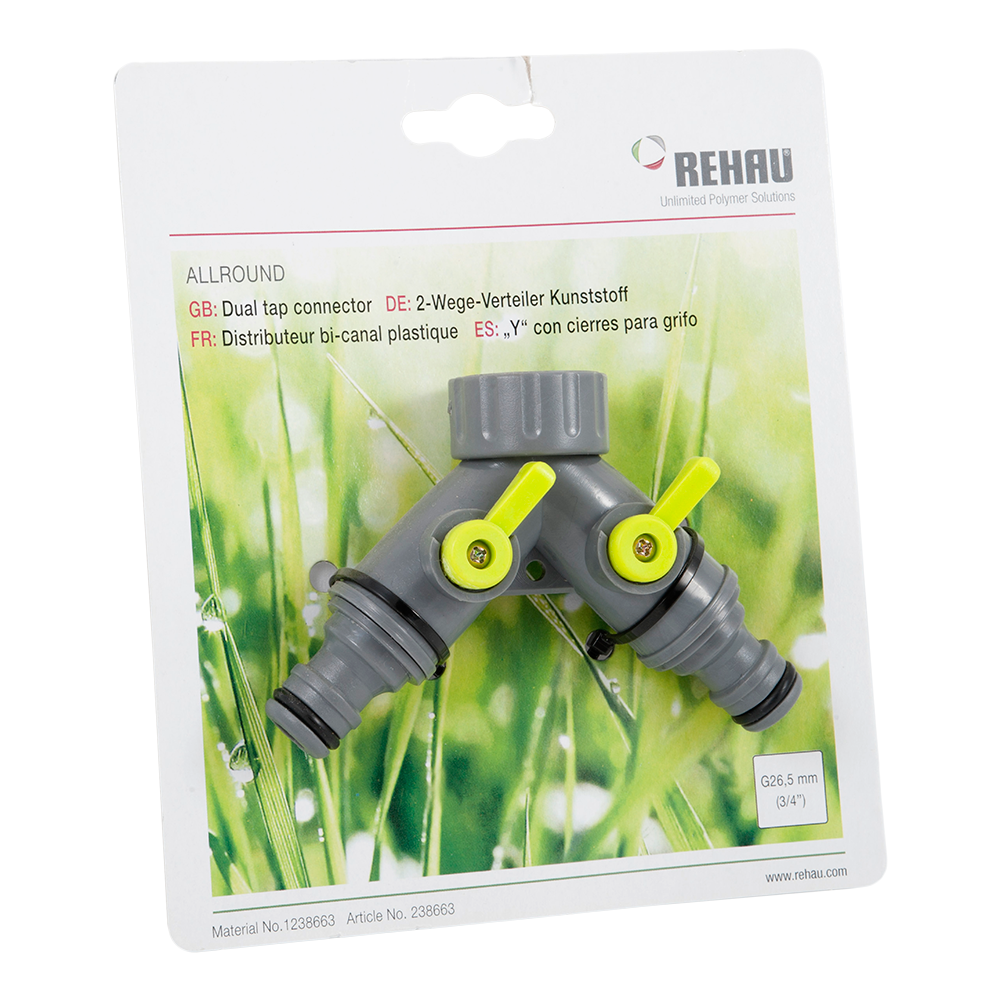 Distribuitor Rehau, cu 2 cai, prindere G 3/4