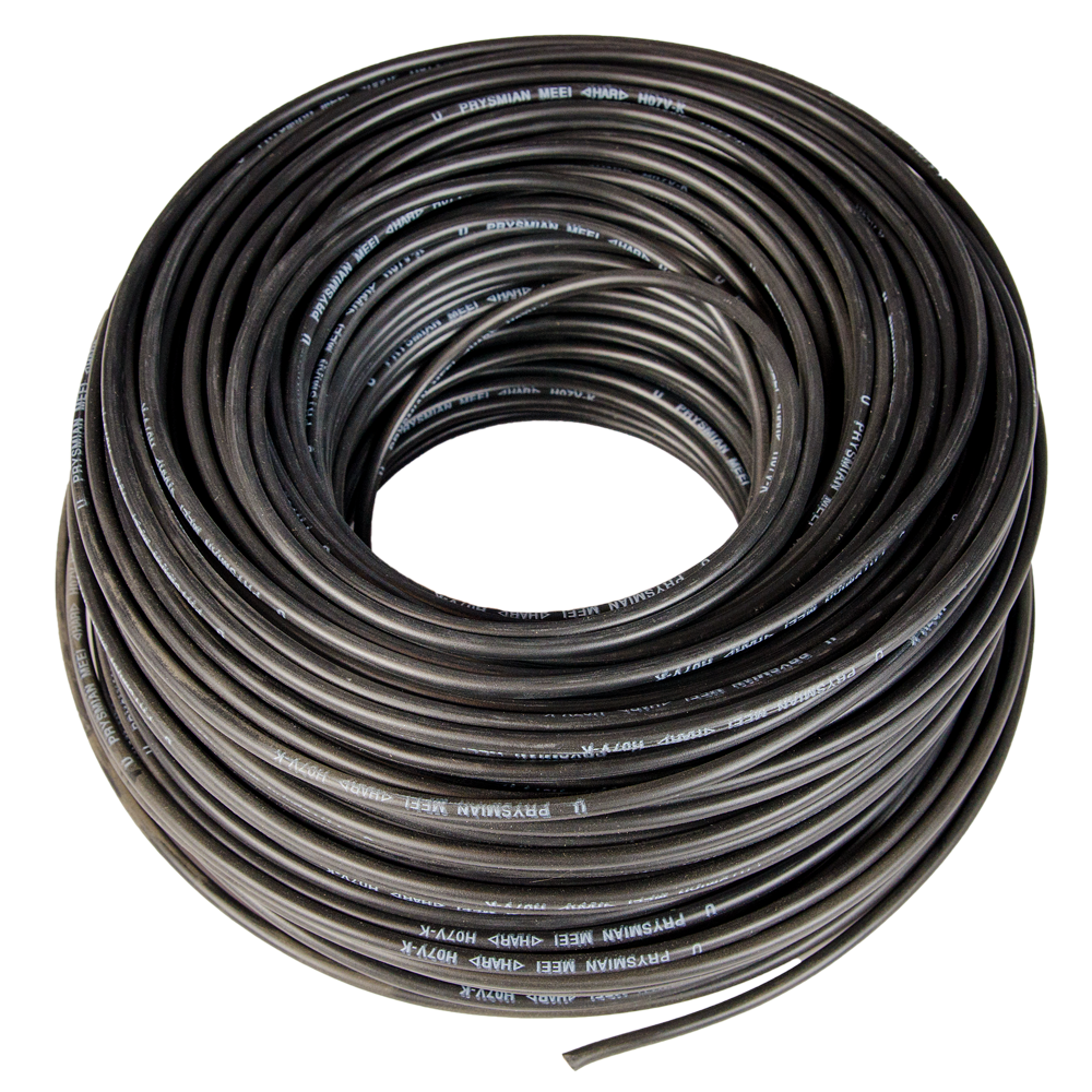 Cablu electric MYF (H05V-K) 4 mmp, izolatie PVC, negru