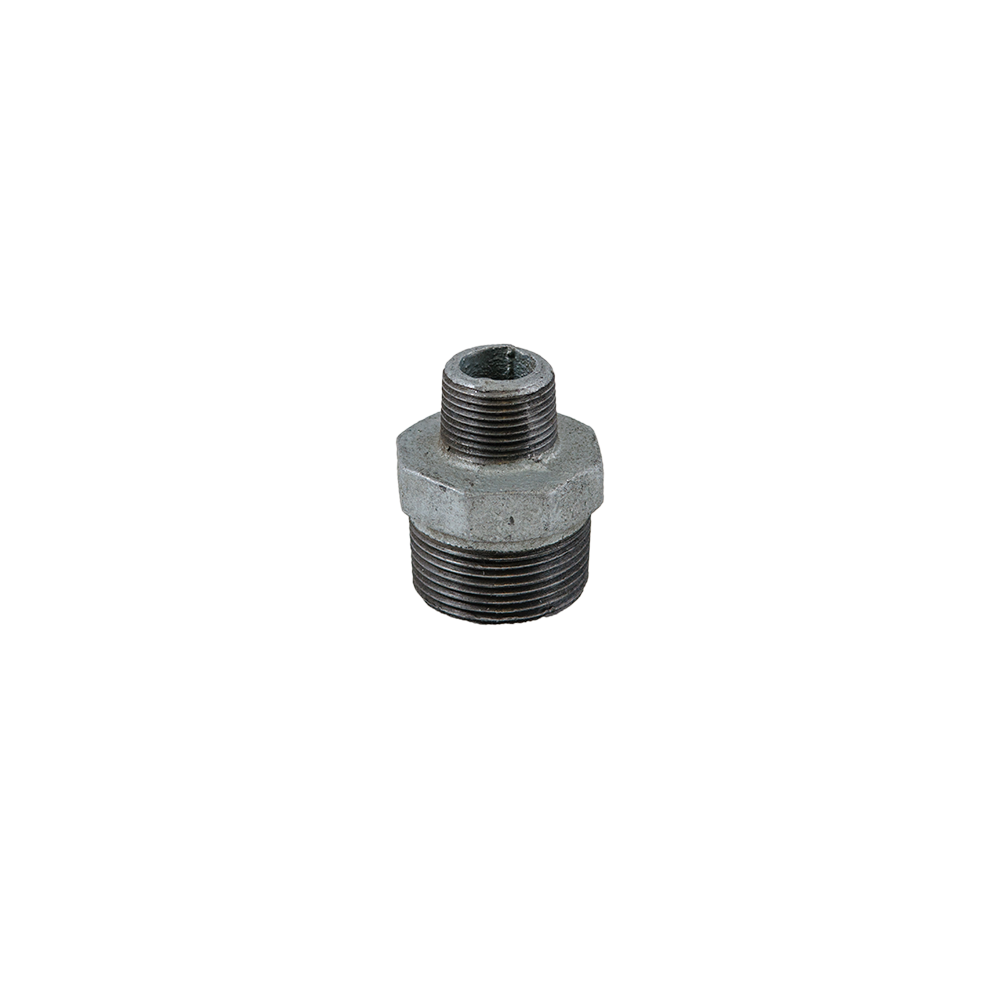 Niplu redus, fonta, zincat, 1 1/4 inch x 3/4 inch