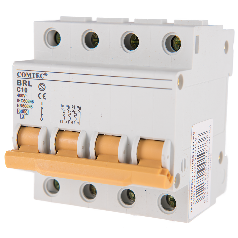Intrerupator automat BRL 6kA MCB, Comtec 3P+N, 10A