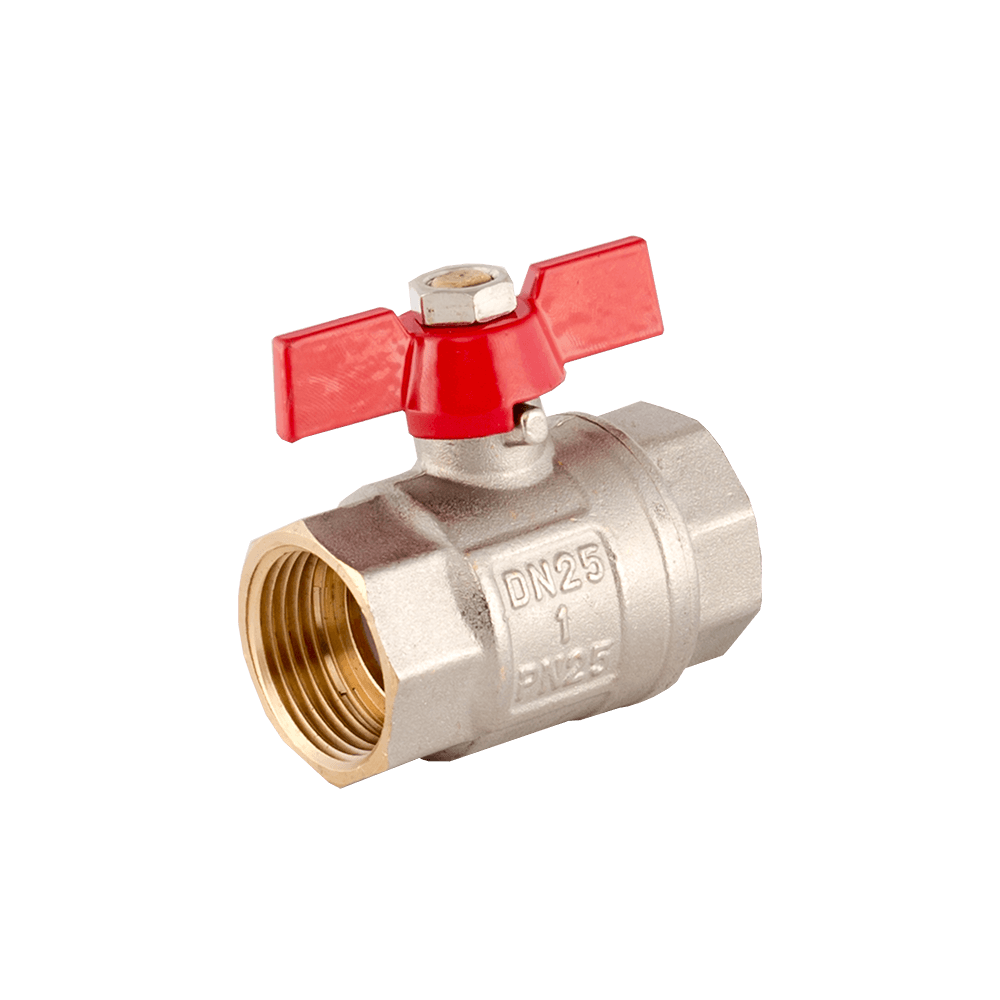 Robinet pentru apa cu maner fluture Ferro KM3, alama, 1