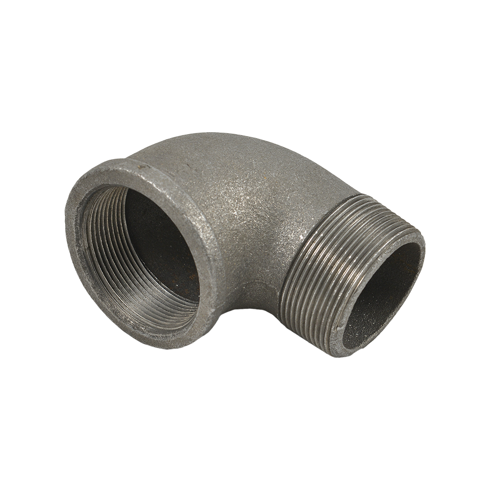 Cot 90°  nr 1, fonta, negru, FI x FE, 2 inch