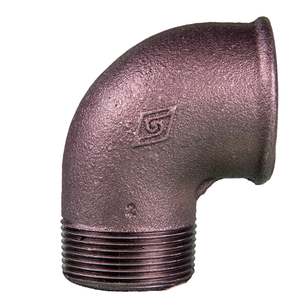 Cot 90° nr 1, fonta, negru, FI x FE,  1 1/2 inch