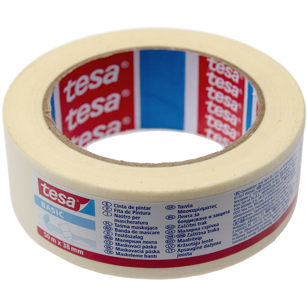 Banda mascare Tesa BASIC 58598, crem-alb, interior, 38 mm