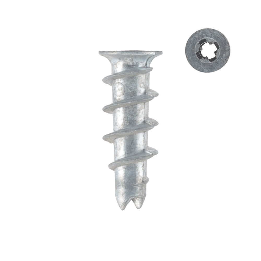 Diblu rapid pentru gips carton si BCA, zinc, 13 x 34 mm
