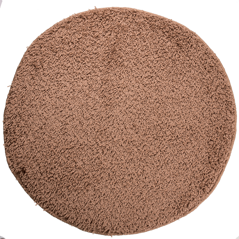 Covor rotund Mistral, 100% polipropilena friese, model modern bej 91, 133 cm