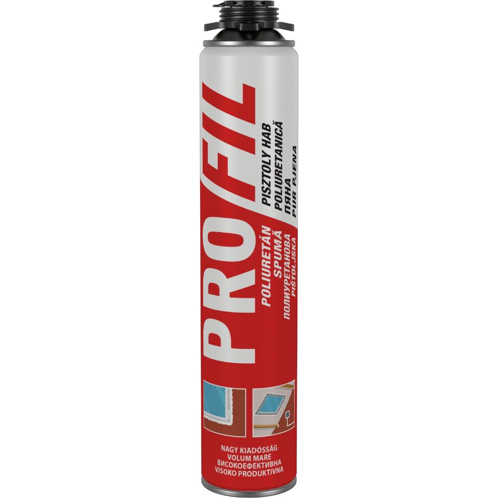Spuma poliuretanica Profil Soudal, monocomponenta, aplicare cu pistol, 750 ml