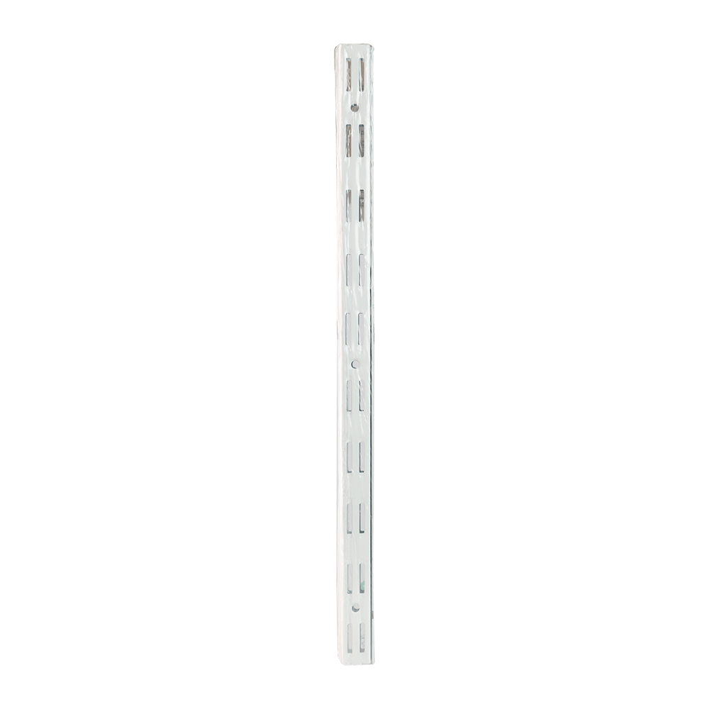 Vergea verticala, alb, H: 500 mm, doua randuri de gauri