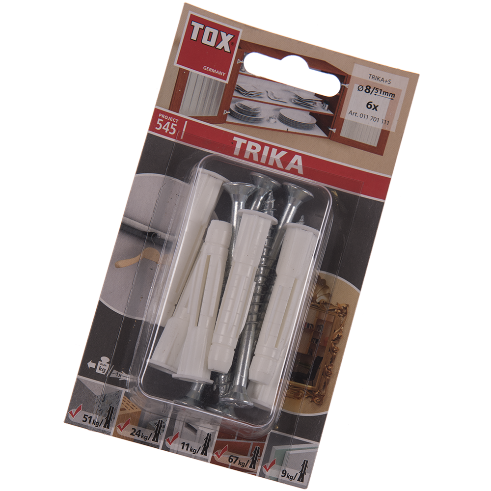 Diblu Trika cu surub, 8 x 51 mm