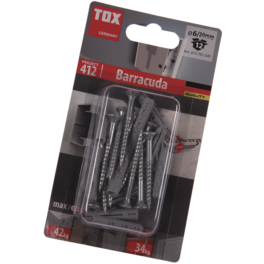 Diblu Barracuda cu surub, 6 x 30 mm