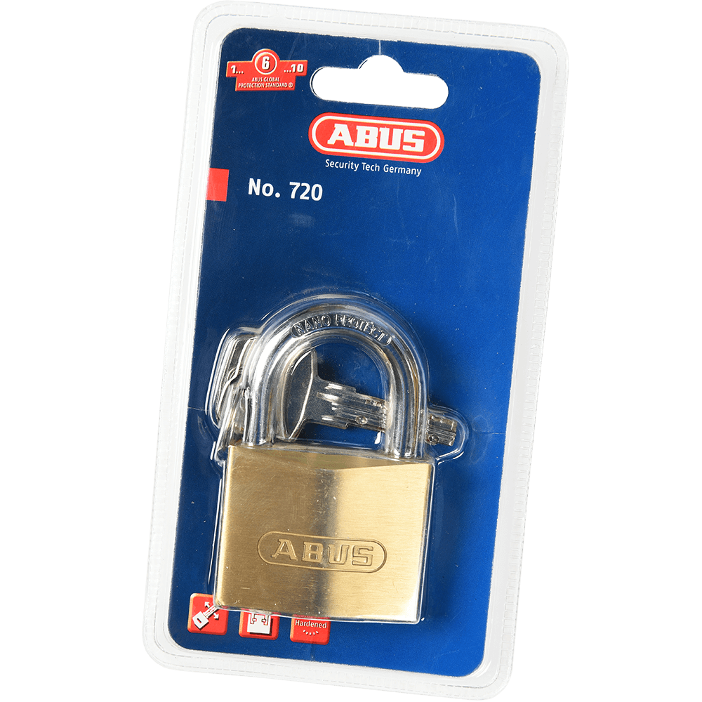 Lacat din alama, Abus 720, l 50mm, 2 chei cu amprenta