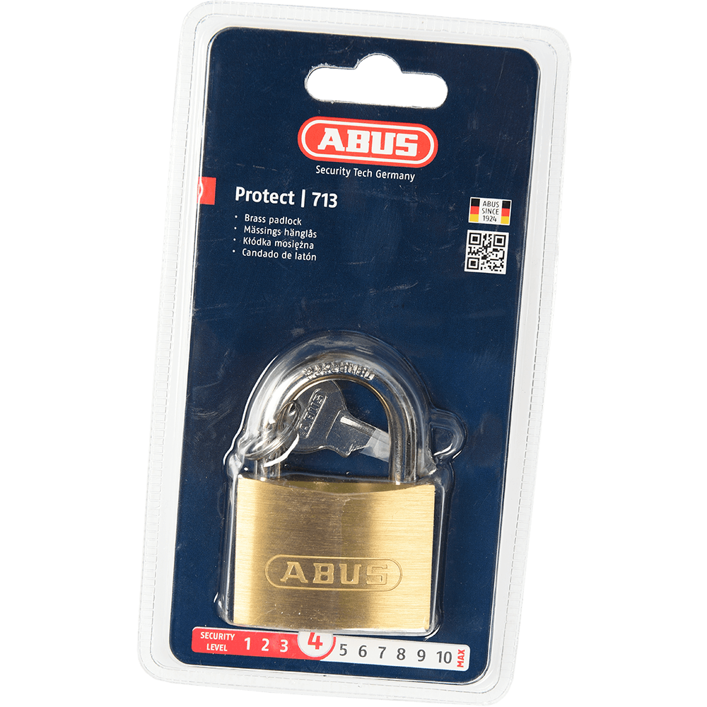 Lacat din alama, Abus 713, l 50mm, 2 chei