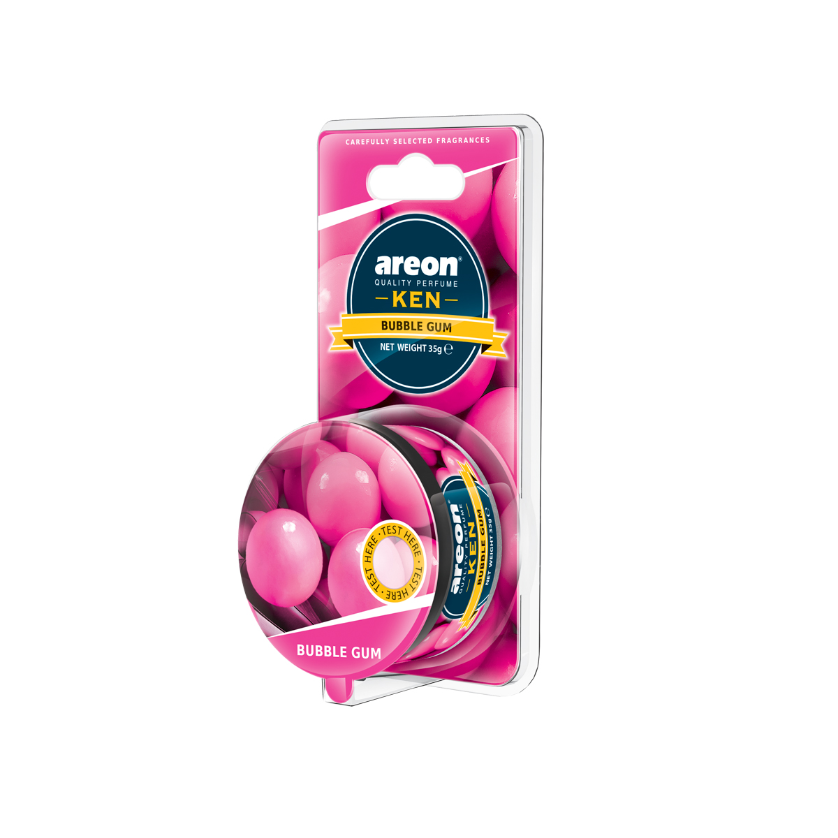 Odorizant auto Areon Ken Blister, Bubble Gum, 35 g
