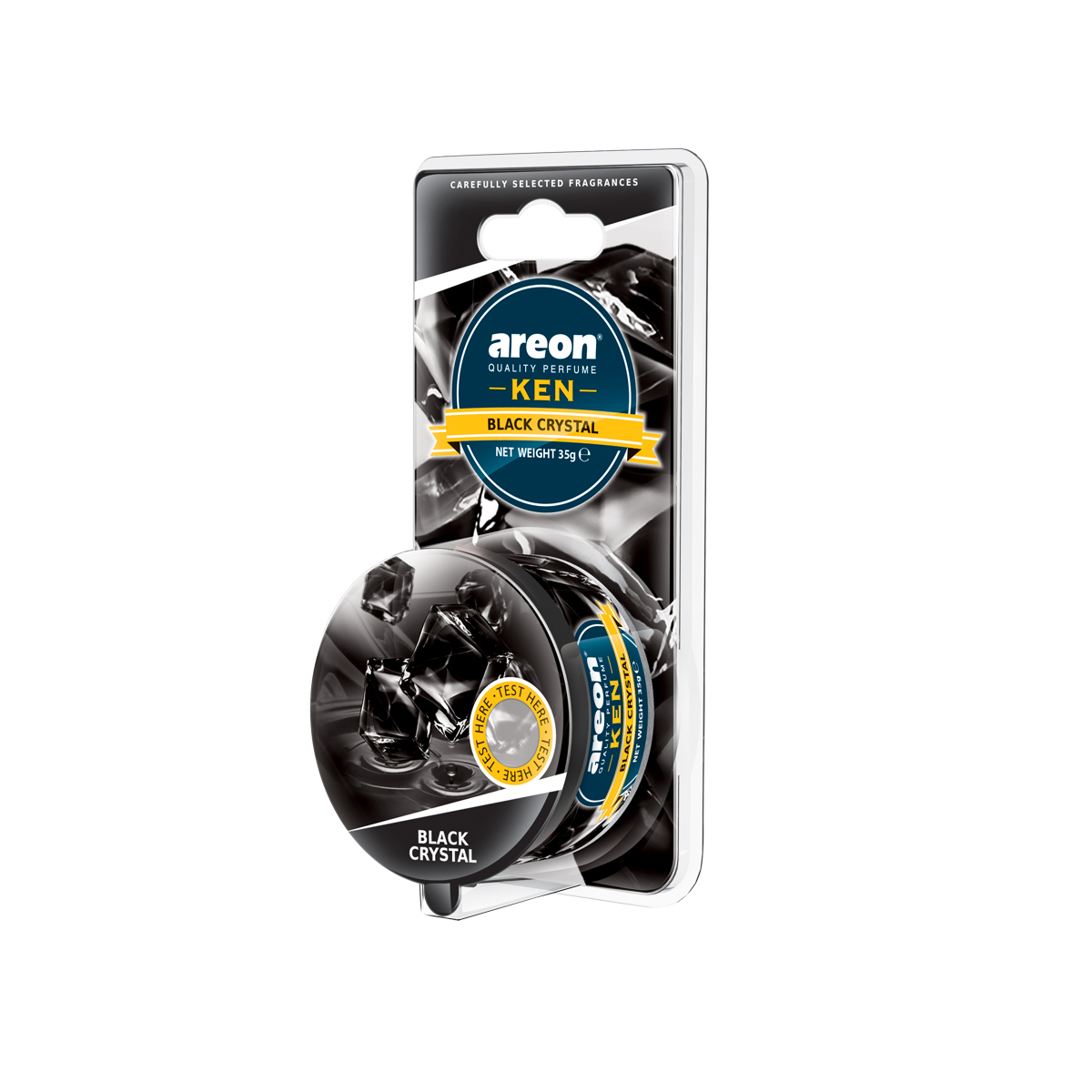 Odorizant auto Areon Ken Blister, Black Crystal, 35 g