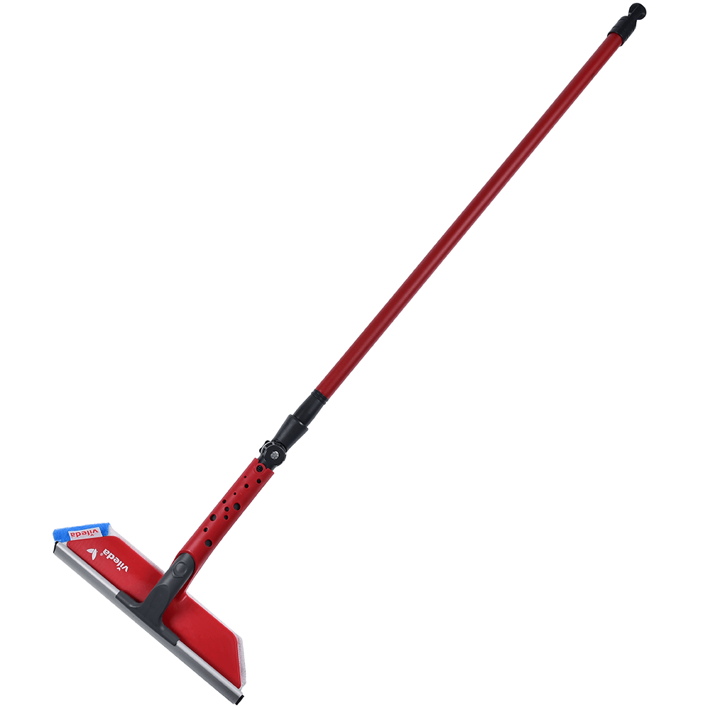 Sistem de curatat geamuri 2 in 1 Vileda, maner telescopic 75-130 cm