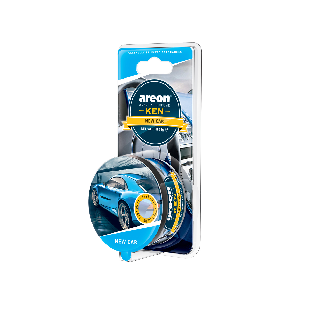 Odorizant auto Areon Ken Blister,  New Car, 35 g
